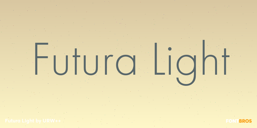 Futura Light Poster