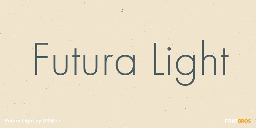 Futura Light Poster