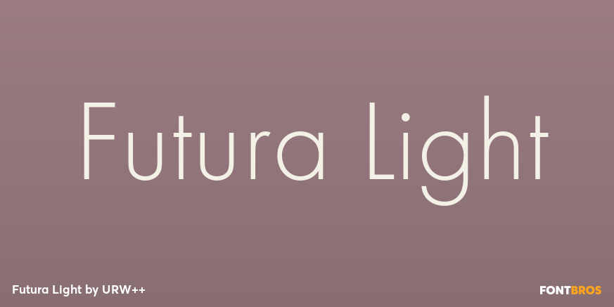 Futura Light Poster