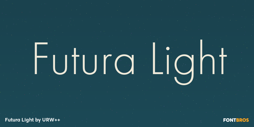 Futura Light Poster