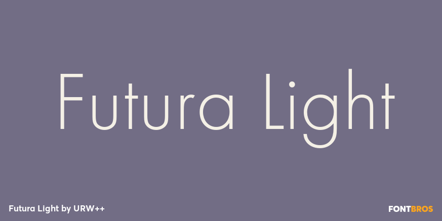 Futura Light Poster