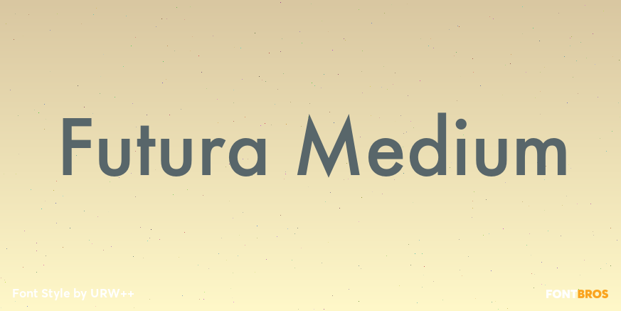 Futura Medium Poster