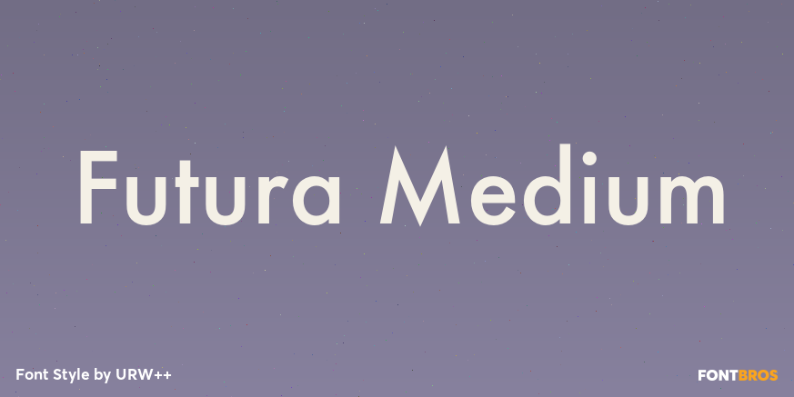 Futura Medium Poster