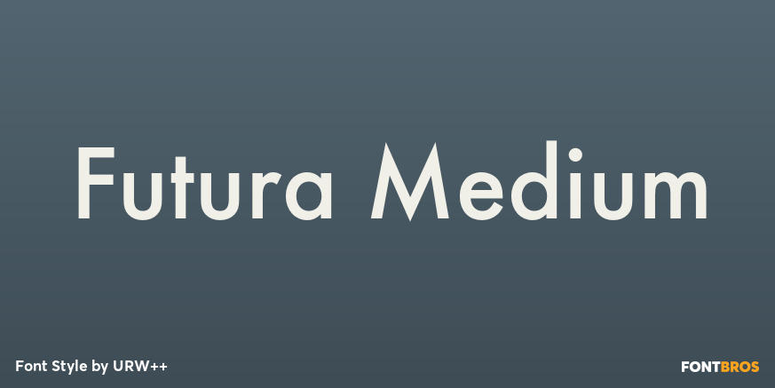 Futura Medium Poster