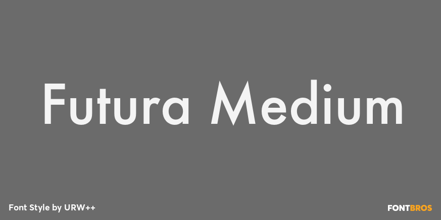 Futura Medium Poster