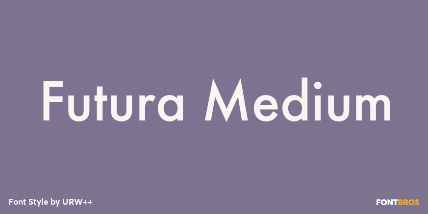 Futura Medium Poster