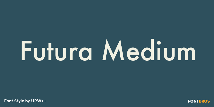 Futura Medium Poster