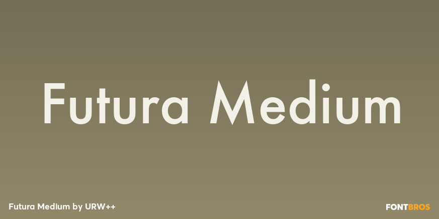 Futura Medium Poster