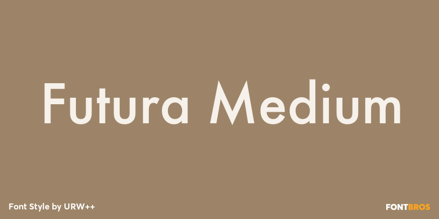 Futura Medium Poster