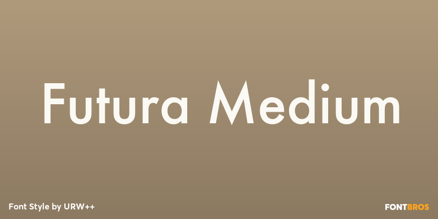 Futura Medium Poster