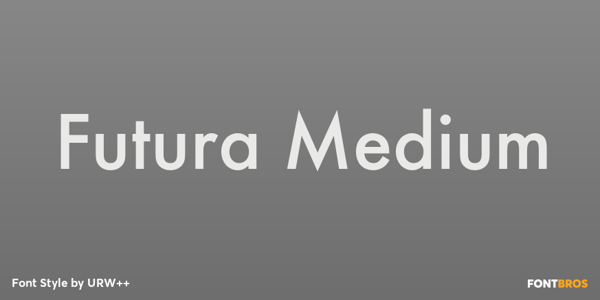Futura Medium Poster