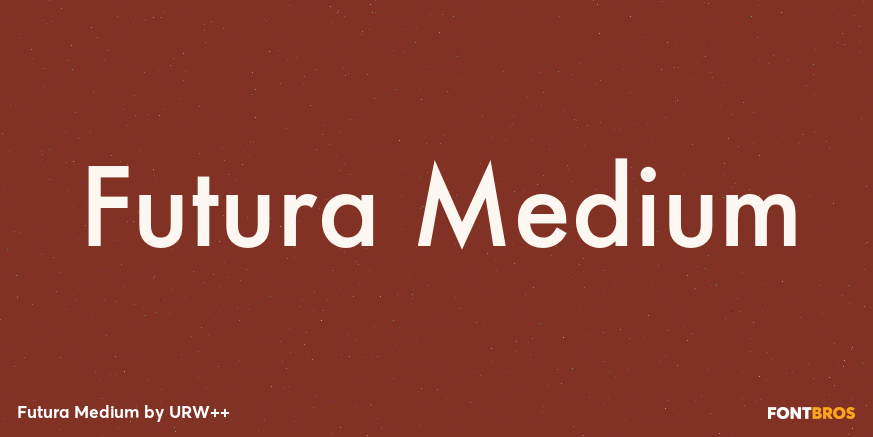 Futura Medium Poster