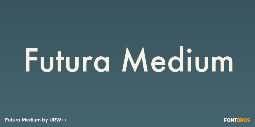 Futura Medium Poster