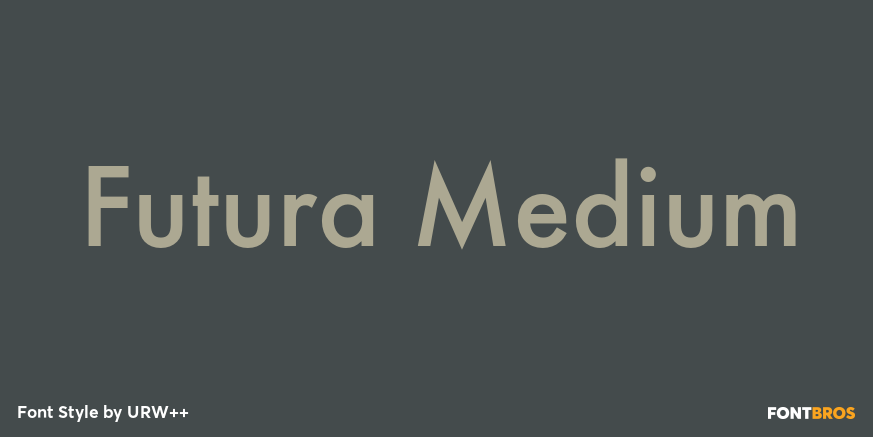 Futura Medium Poster
