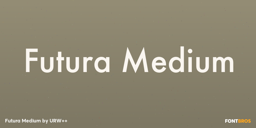 Futura Medium Poster