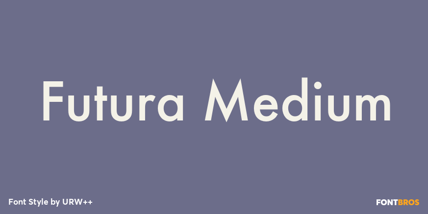 Futura Medium Poster