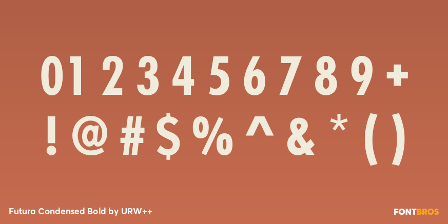 Futura Condensed Bold Font Poster #4