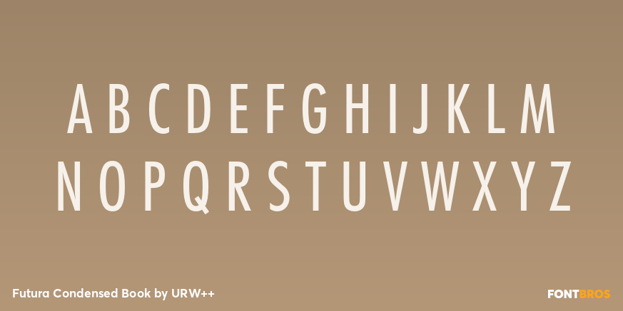 Futura Condensed Book Font Poster #2