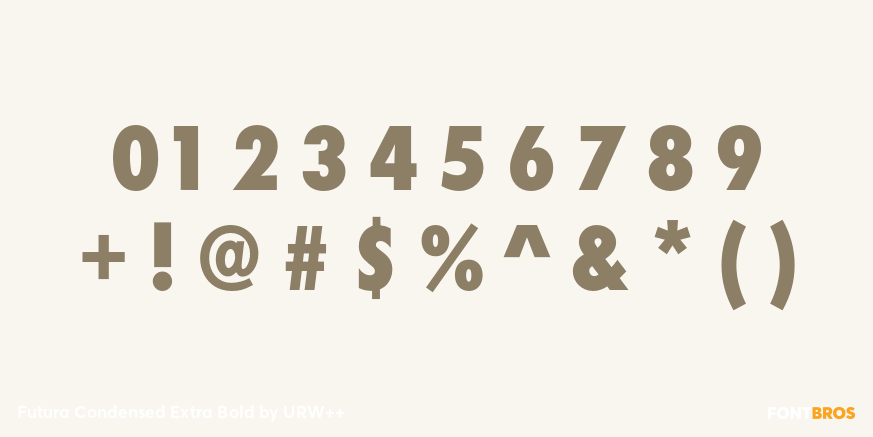 Futura Condensed Extra Bold Font Poster #4