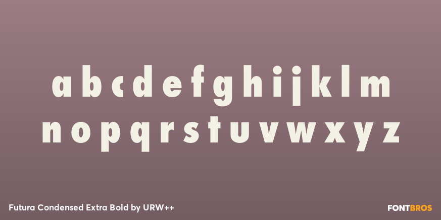 Futura Condensed Extra Bold Font Poster #1