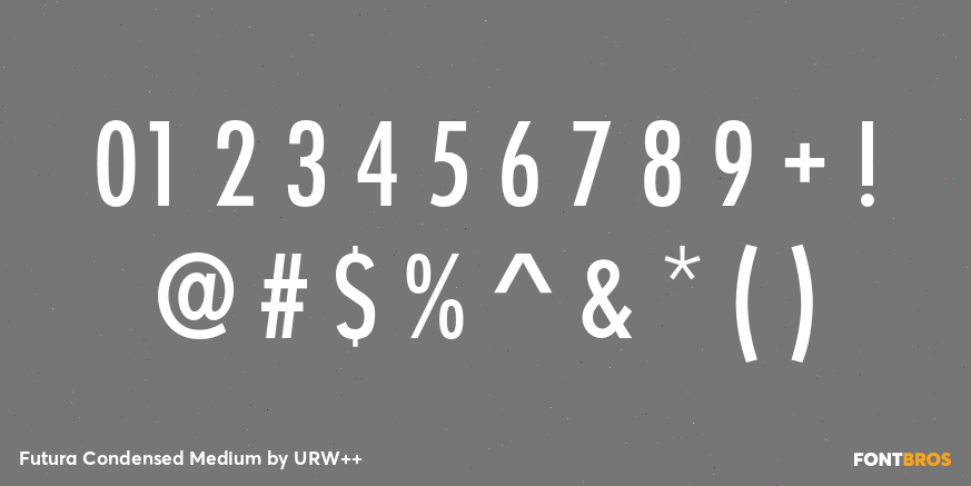 Futura Condensed Medium Font Poster #1