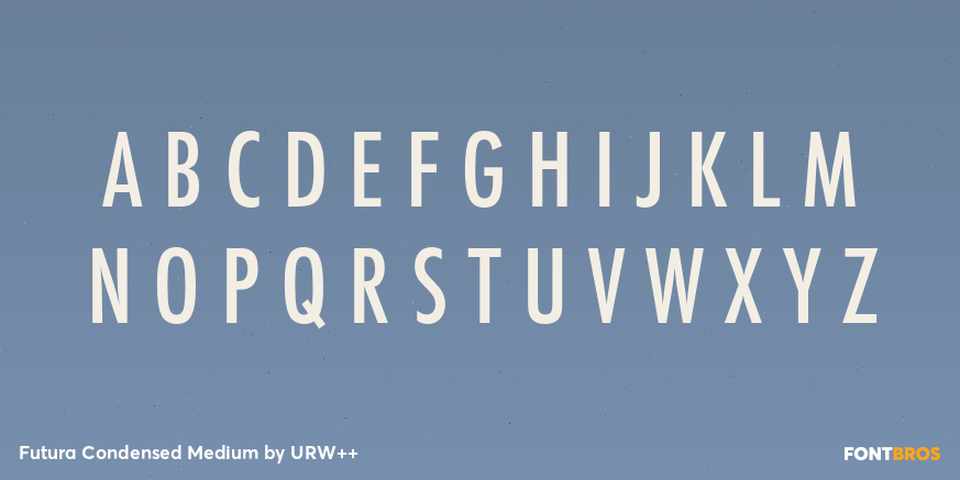 Futura Condensed Medium Font Poster #1