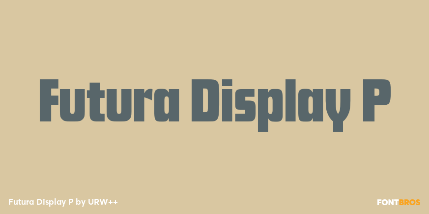 Futura Display P Font Poster #1