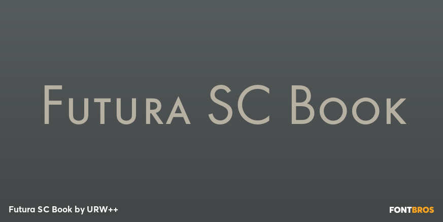 Futura SC Book Font Poster #1