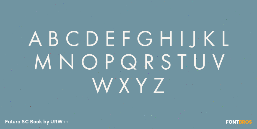 Futura SC Book Font Poster #2