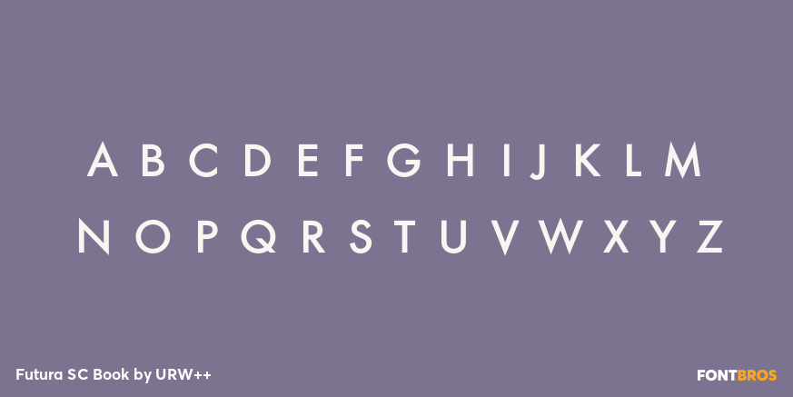 Futura SC Book Font Poster #3