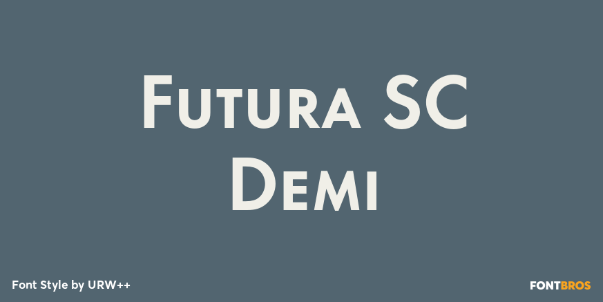 Futura SC Demi Font Poster #1