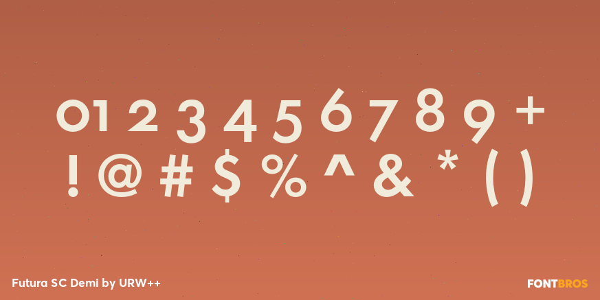 Futura SC Demi Font Poster #1