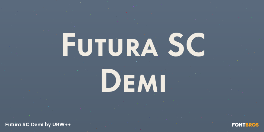 Futura SC Demi Font Poster #1