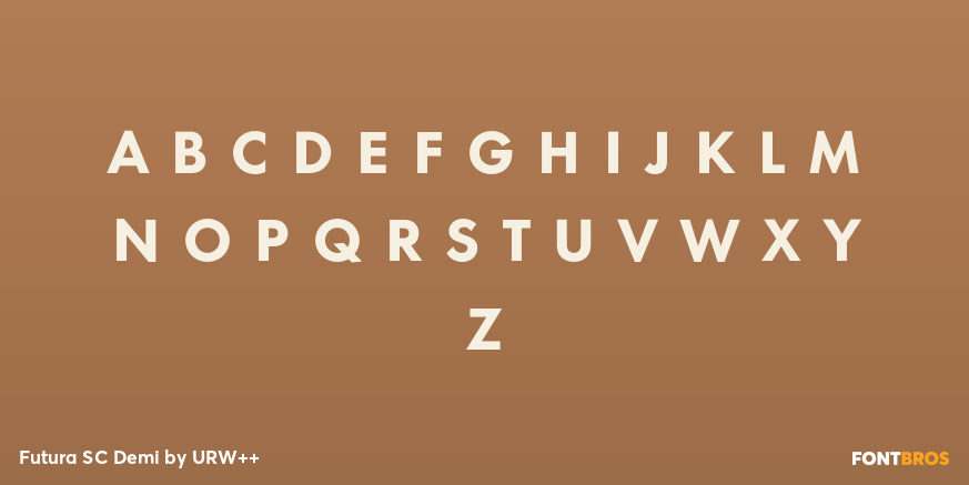 Futura SC Demi Font Poster #3