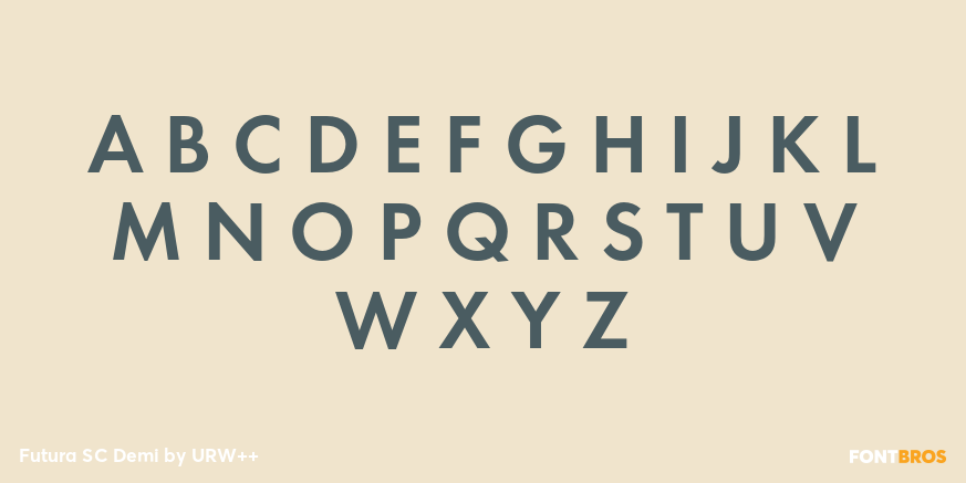 Futura SC Demi Font Poster #1
