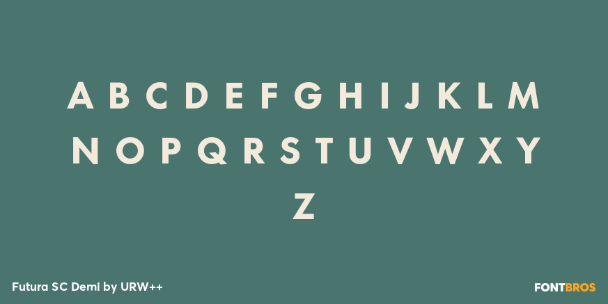 Futura SC Demi Font Poster #1