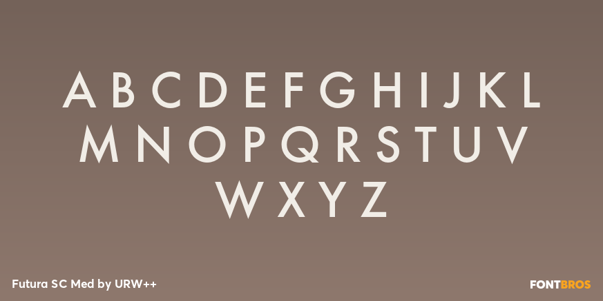 Futura SC Med Font Poster #2