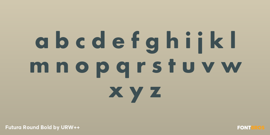 Futura Round Bold Font Poster #3