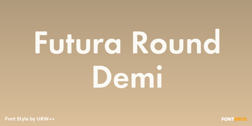 Futura Round Demi Font Poster #1