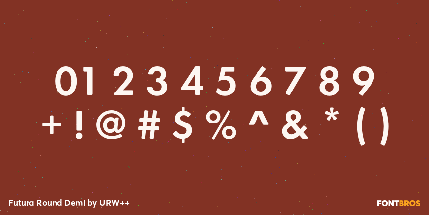 Futura Round Demi Font Poster #1