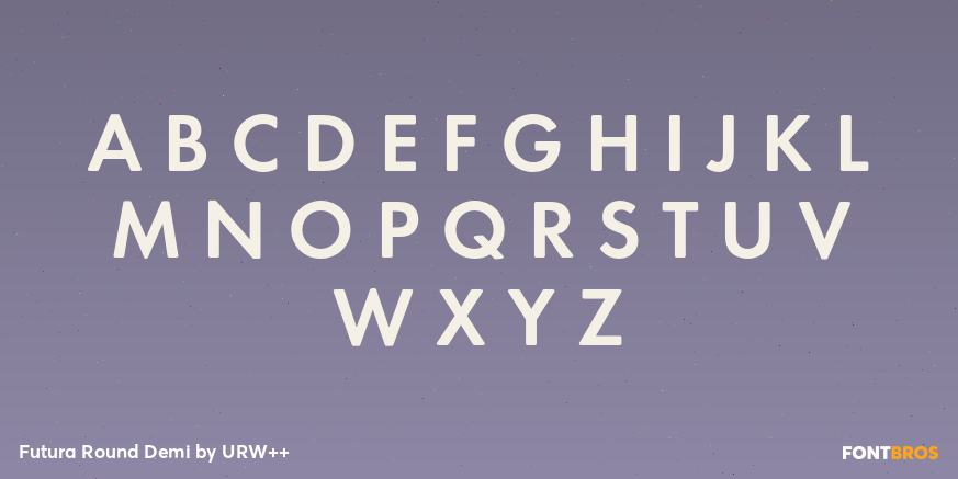 Futura Round Demi Font Poster #2