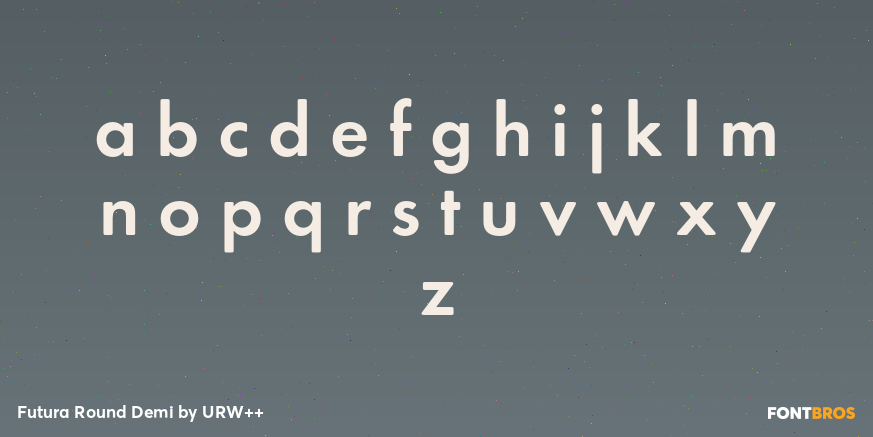 Futura Round Demi Font Poster #3