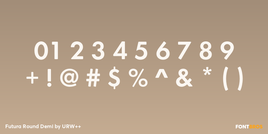 Futura Round Demi Font Poster #4