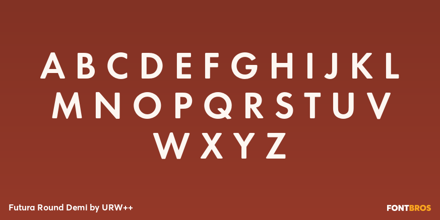 Futura Round Demi Font Poster #1
