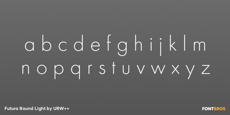 Futura Round Light Font Poster #3