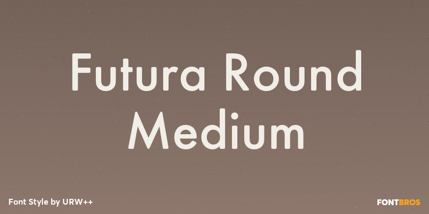 Futura Round Medium Poster