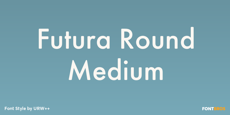 Futura Round Medium Poster