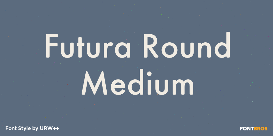 Futura Round Medium Poster