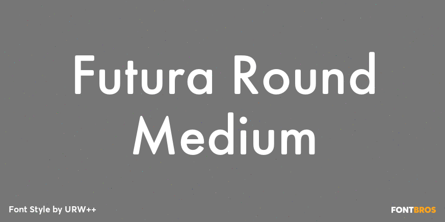 Futura Round Medium Poster