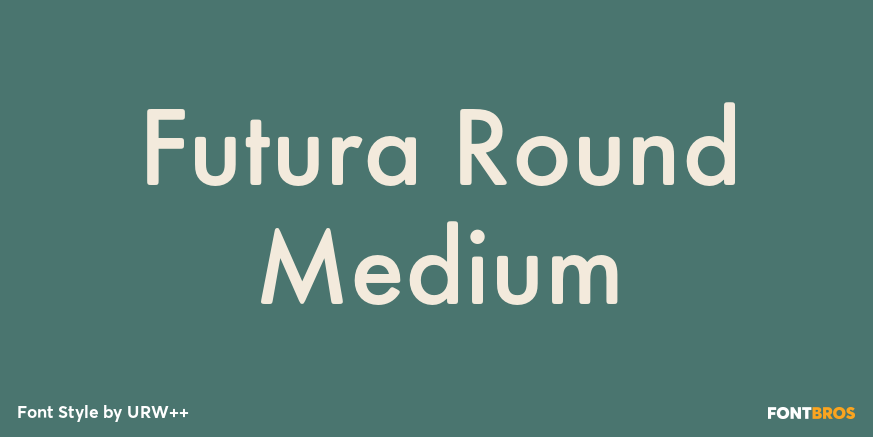 Futura Round Medium Poster